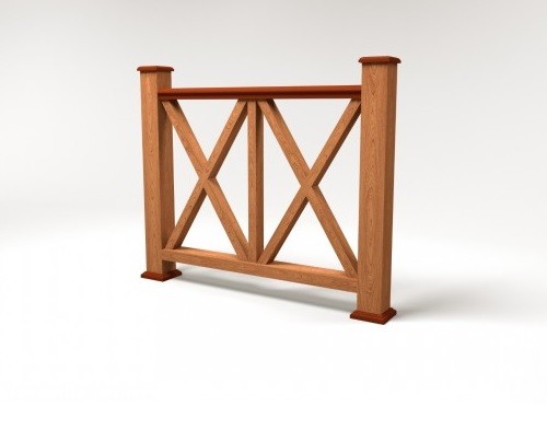 Ограждение из ДПК FG7 терракот купить в Воронеже