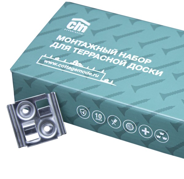 Монтажный набор для террасной доски из дпк CM Decking купить в Воронеже