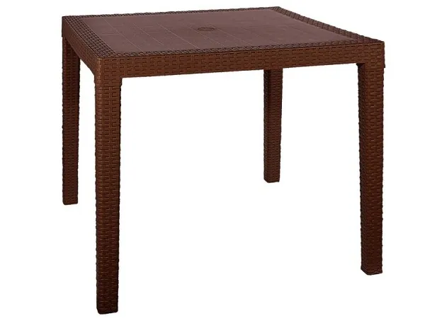 Стол квадратный FIJI Quatro Table Коричневый купить в Воронеже