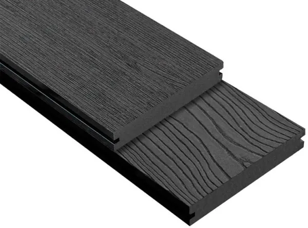 Террасная доска ДПК Outdoor 3D полнотелая STORM/OCEAN BLACK черная купить в Воронеже