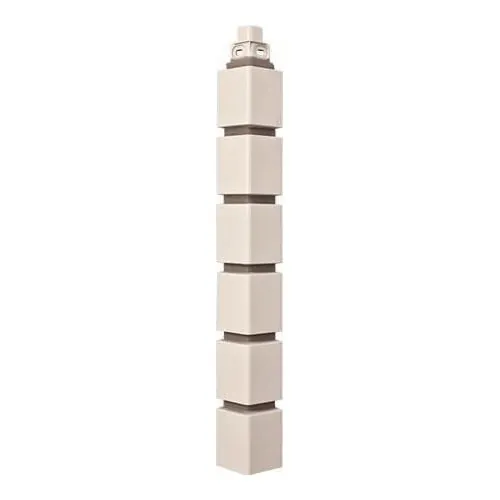 Фасадная панель Наружный угол кирпич клинкерный (белый), 0,45 х 0,16м купить в Воронеже