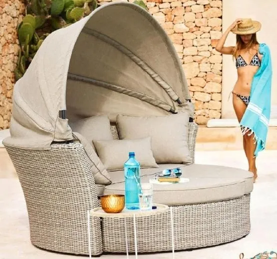 Диван-Трансформер AFINA плетеный из иск. ротанга AFM-325 Beige купить в Воронеже