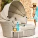 Диван-Трансформер AFINA плетеный из иск. ротанга AFM-325 Beige купить в Воронеже
