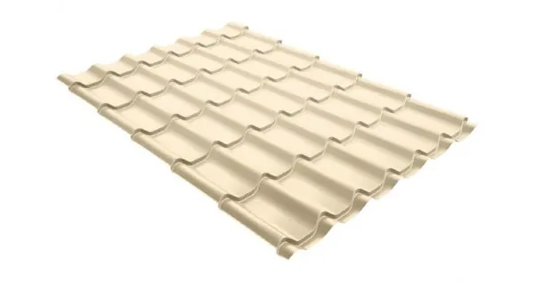 Металлочерепица классик 0,5 Satin RAL 1015 светлая слоновая кость купить в Воронеже