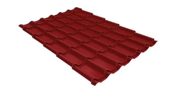 Металлочерепица классик 0,5 Satin RAL 3011 коричнево-красный купить в Воронеже