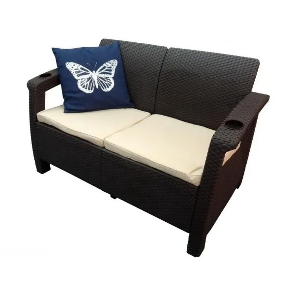 Двухместный диван Yalta Sofa Seаt венге купить в Воронеже