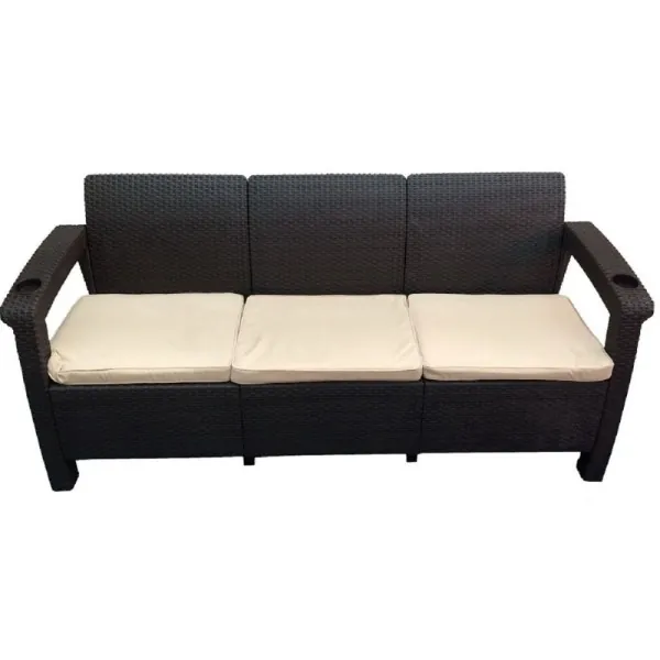 Трёхместный диван  Yalta Sofa 3 Seat венге купить в Воронеже