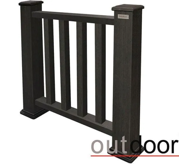 Ограждение из ДПК Outdoor Классик 3D STORM чёрный купить в Воронеже