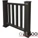 Ограждение из ДПК Outdoor Классик 3D STORM чёрный купить в Воронеже