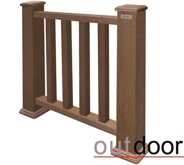 Ограждение из ДПК Outdoor Классик 3D STORM коричневый микс купить в Воронеже
