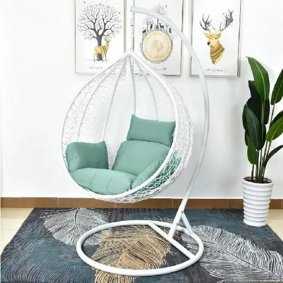 Кресло Подвесное из искусственного ротанга AFM-168A-L White/Green купить в Воронеже