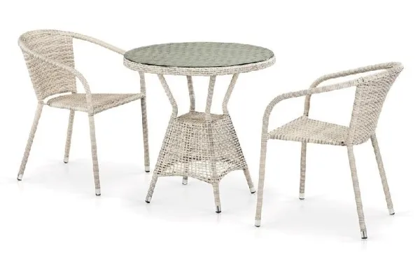 Комплект плетеной мебели AFINA из иск. ротанга T705ANT/Y137C-W85 Latte 2Pcs купить в Воронеже