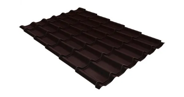 Металлочерепица классик 0,5 Satin RAL 8017 шоколад купить в Воронеже