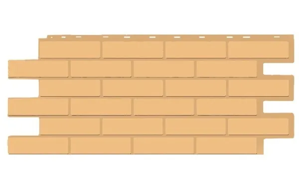 Фасадная панель T-Siding Кирпич Модерн Эко Крем купить в Воронеже
