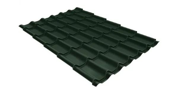 Металлочерепица классик 0,5 Satin RR 11 темно-зеленый купить в Воронеже