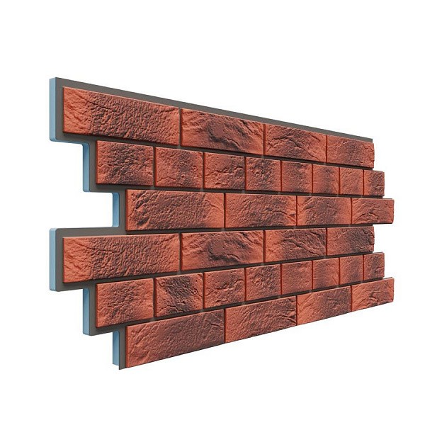 Фасадная термопанель Доломит Венецианский кирпич 20 мм Корса купить в Воронеже