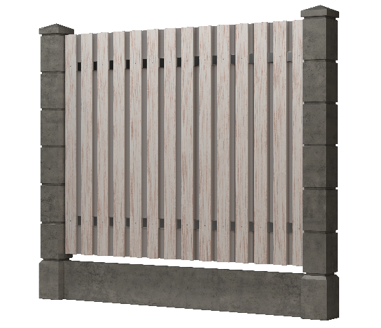 Заборная доска GRINDERDECO, ДПК, тиснение "дуб" Выбеленный дуб купить в Воронеже