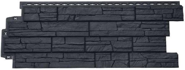 Фасадная панель Grand Line Сланец графит купить в Воронеже