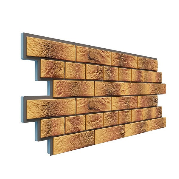 Фасадная термопанель Доломит Венецианский кирпич 20 мм Нарва купить в Воронеже