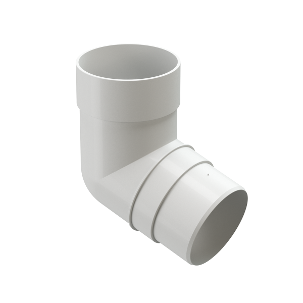 Колено 72˚ Docke Premium ПВХ - Пломбир купить в Воронеже