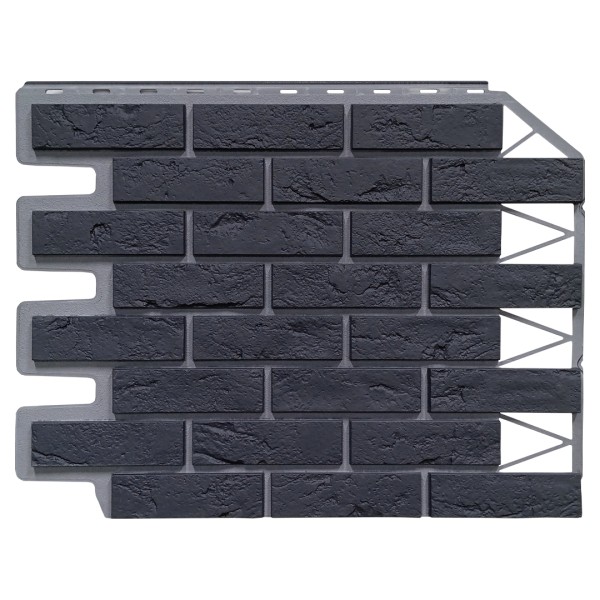 Фасадная панель FineBer, Кирпич Баварский, Графит купить в Воронеже