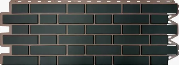 Фасадная панель Альта-Профиль, Кирпич Клинкерный, Графит купить в Воронеже