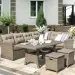 Комплект мебели AFINA плетеной из иск. ротанга AFM-307B Beige купить в Воронеже