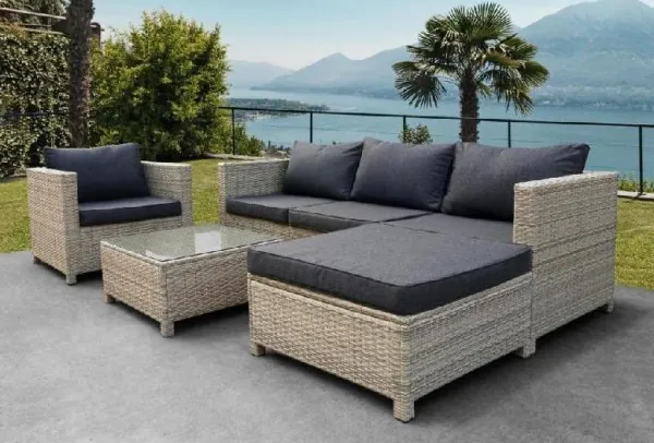 Комплект мебели AFINA плетеной из иск. ротанга YR821G Grey/Grey купить в Воронеже