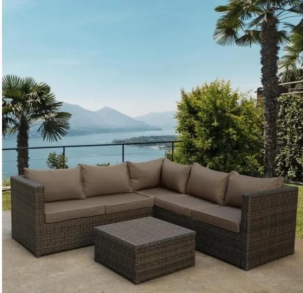 Комплект мебели AFINA плетеной из иск. ротанга YR825A Brown/Beige купить в Воронеже