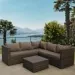 Комплект мебели AFINA плетеной из иск. ротанга YR825A Brown/Beige купить в Воронеже