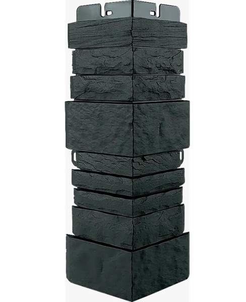 Угол наружный Альта-Профиль Скалистый камень ЭКО Графит купить в Воронеже