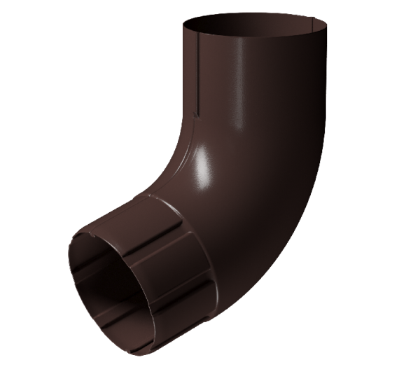 Колено 72° D90 Döcke STAL PREMIUM Шоколад, (RAL 8019) купить в Воронеже
