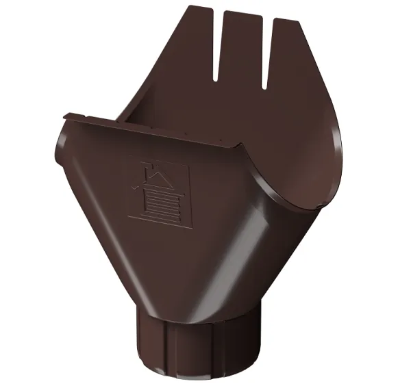 Воронка желоба D125 Döcke STAL PREMIUM Шоколад, (RAL 8019) купить в Воронеже
