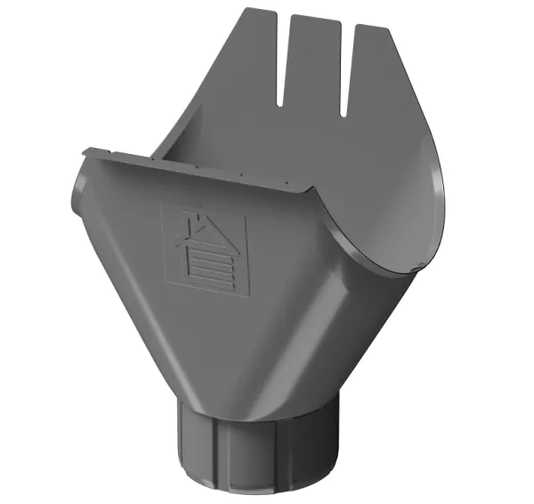 Воронка желоба D125 Döcke STAL PREMIUM Графит, (RAL 7024) купить в Воронеже