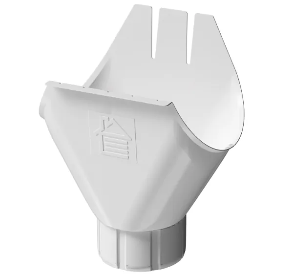 Воронка желоба D125 Döcke STAL PREMIUM Пломбир, (RAL 9010) купить в Воронеже
