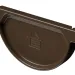 Заглушка желоба D125 Döcke STAL PREMIUM Каштан, (RAL 8017) купить в Воронеже