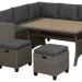 Комплект мебели AFINA плетеной из иск. ротанга AFM-307G-Grey купить в Воронеже