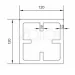 Столб SEQUOIA Evolution 3D WOOD BROWN купить в Воронеже