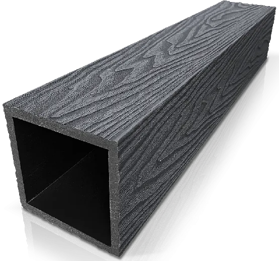 Столб ДПК 3D GardenParkett фактура дерева Графит купить в Воронеже