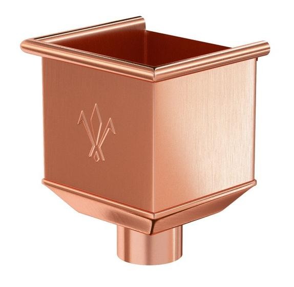 Водосток Aquasistem, система 125x90 - Водосборная воронка медная купить в Воронеже