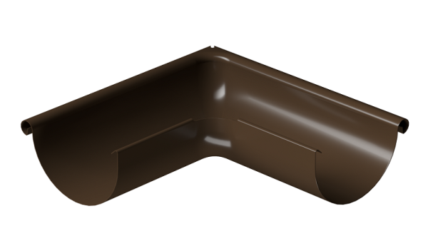 Угол внешний 90° D125 Döcke STAL PREMIUM Каштан, (RAL 8017) купить в Воронеже