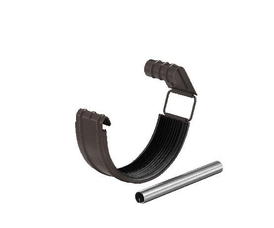 Водосток Aquasistem, система 125x90 - Соединитель желоба в комплекте RR 32 Тёмно-Коричневый купить в Воронеже