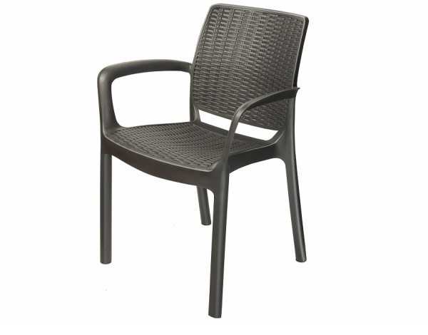 Стул с подлокотниками JERSEY Коричневый купить в Воронеже
