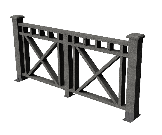 Ограждения декоративное ДПК GRINDERDECO Виктория серый базальт купить в Воронеже