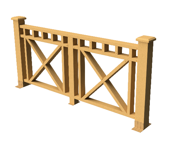 Ограждения декоративное ДПК GRINDERDECO Виктория песчаник купить в Воронеже