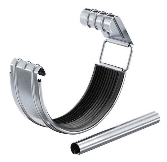 Водосток Aquasistem, Система 125x90 - Соединитель желоба с уплотнителем оцинковка купить в Воронеже