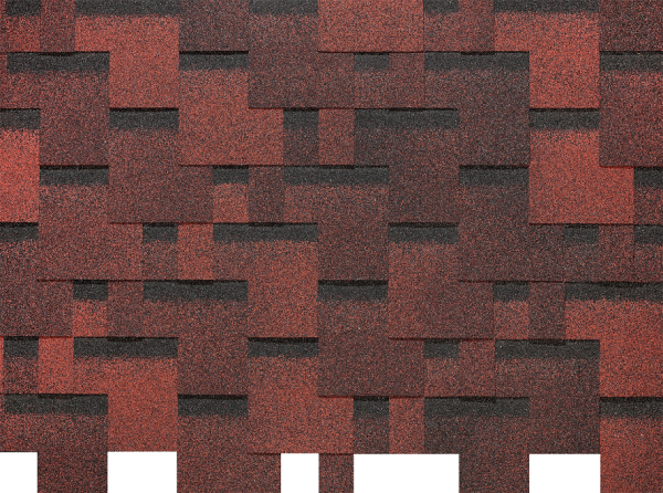 Гибкая черепица EURASIA Docke, Коллекция Лабиринт Красный купить в Воронеже