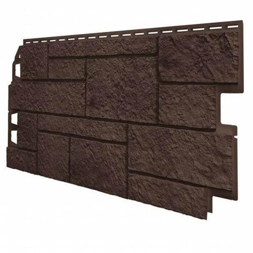 Фасадные панели ТЕХНОНИКОЛЬ Оптима Песчаник Тёмно-коричневый купить в Воронеже