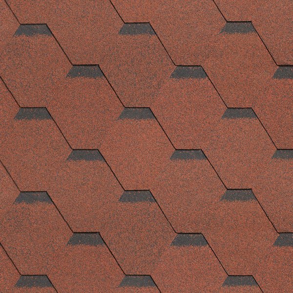 Гибкая черепица Shinglas, серия Ультра, коллекция Самба – Рубин купить в Воронеже
