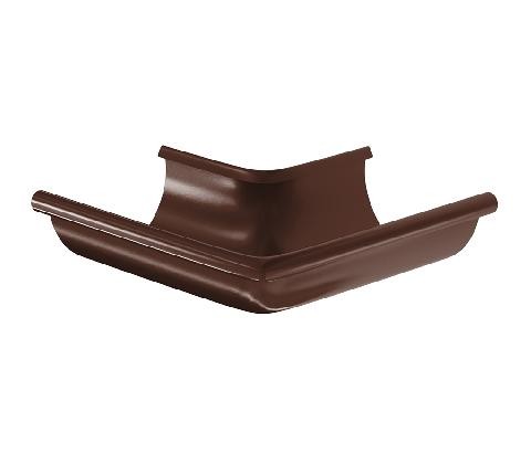 Водосток Aquasistem, система 150/100 - Угол желоба, наружный 90° RAL 8017 Коричневый купить в Воронеже